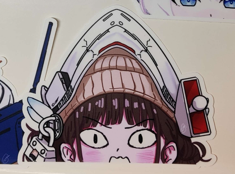 Goddess of Victory Nikke - Chime Window Peeker - Matte Vinyl Sticker