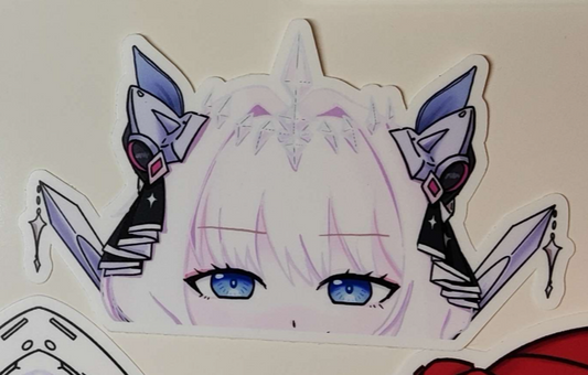 Goddess of Victory Nikke - Crown Window Peeker - Matte Vinyl Sticker