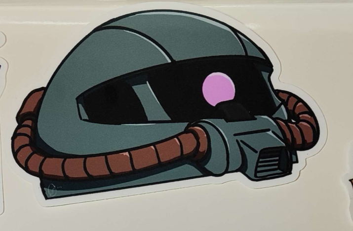 Mobile Suit Gundam - RMS-106 Hizack Window Peeker - Matte Vinyl Sticker