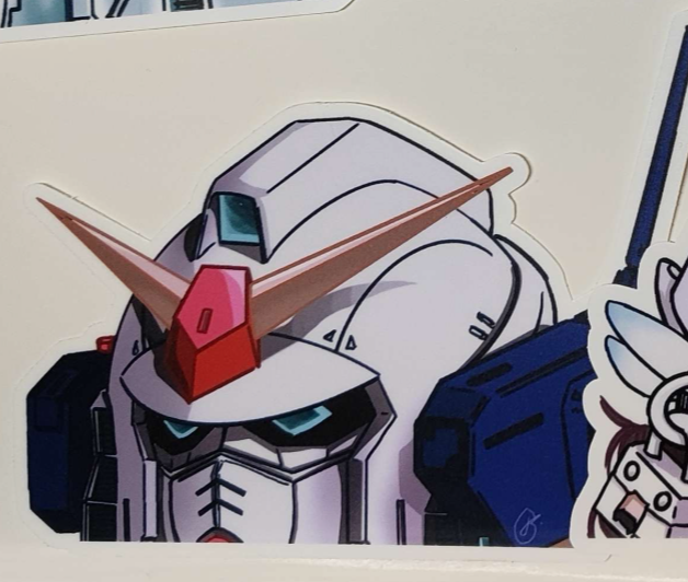 Mobile Suit Gundam - RX-178 Window Peeker - Matte Vinyl Sticker