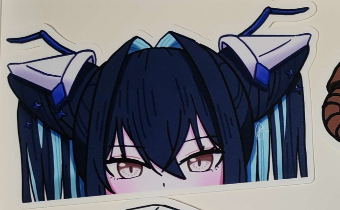 Goddess of Victory Nikke - Siren Window Peeker - Matte Vinyl Sticker